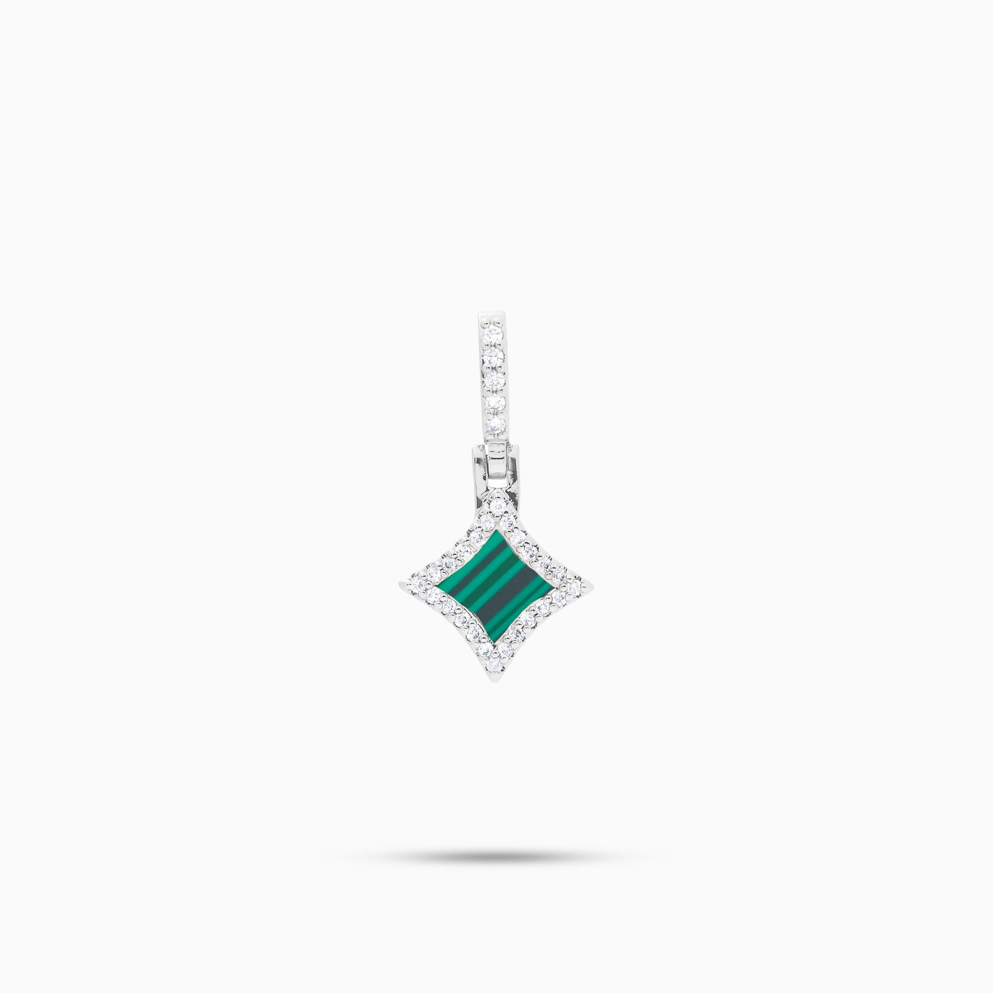 Star argentée - Motif Vert