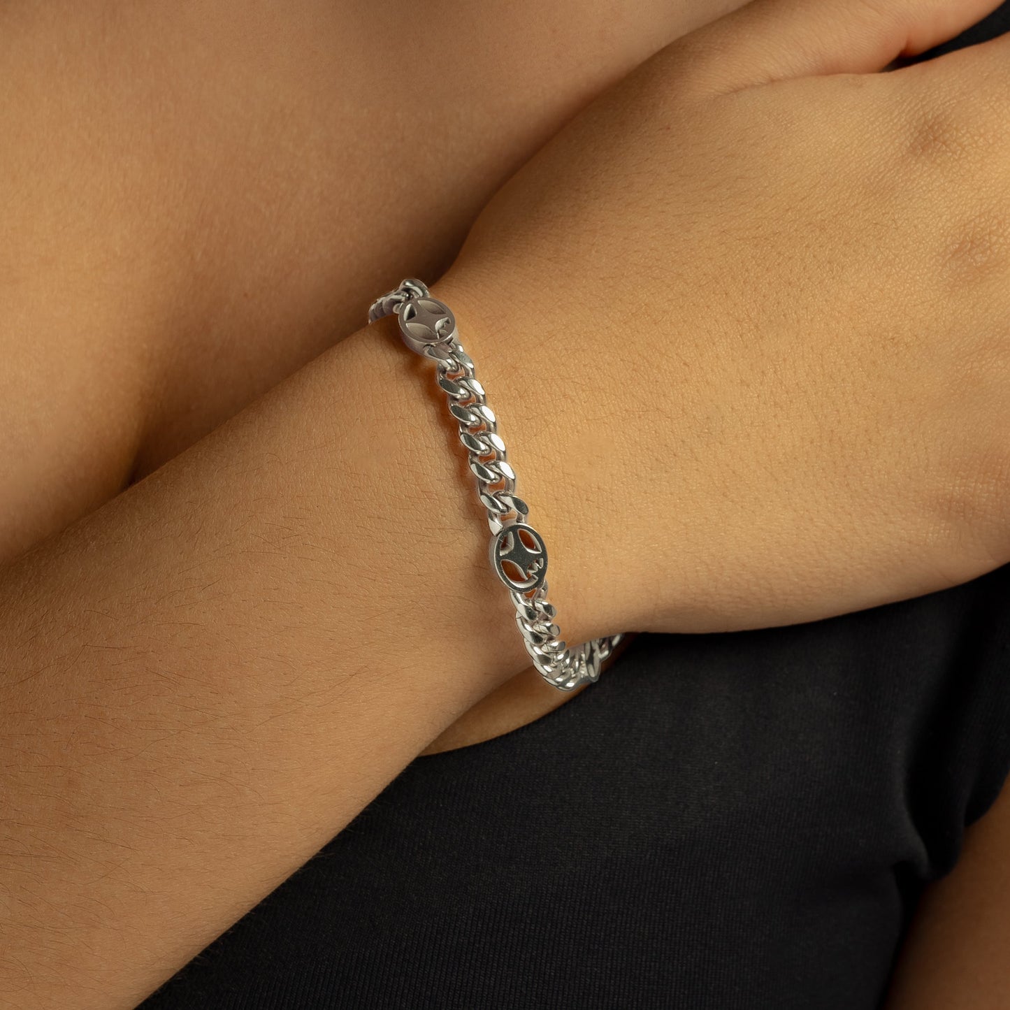 Bracelet Cuban link 6 mm Signature Argenté