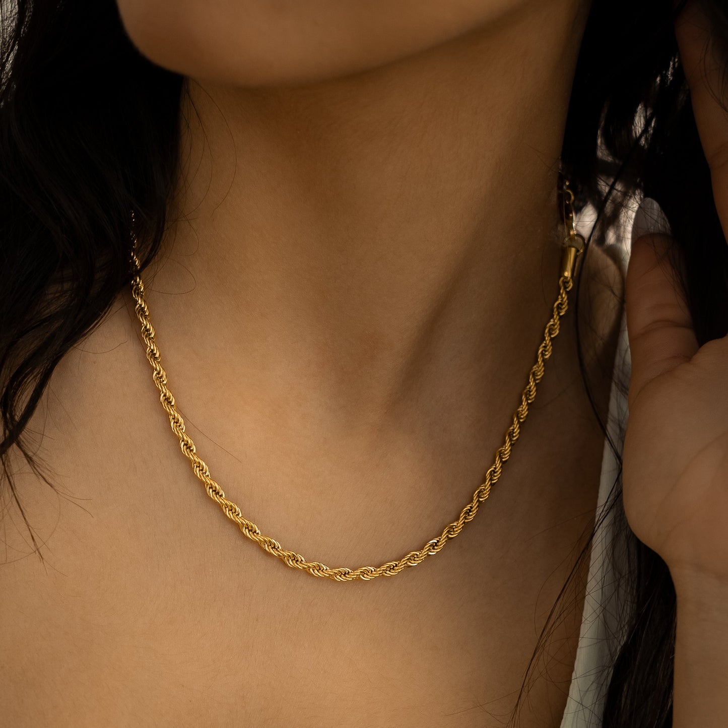 Chaîne Rope 4 mm dorée