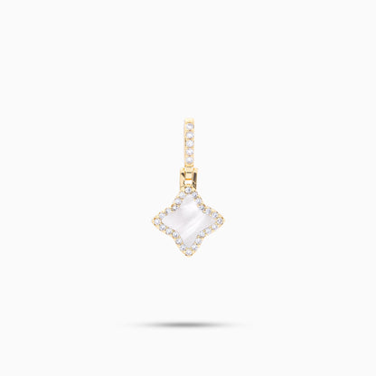 Flower dorée - Motif Blanc