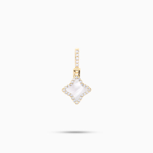 Flower dorée - Motif Blanc