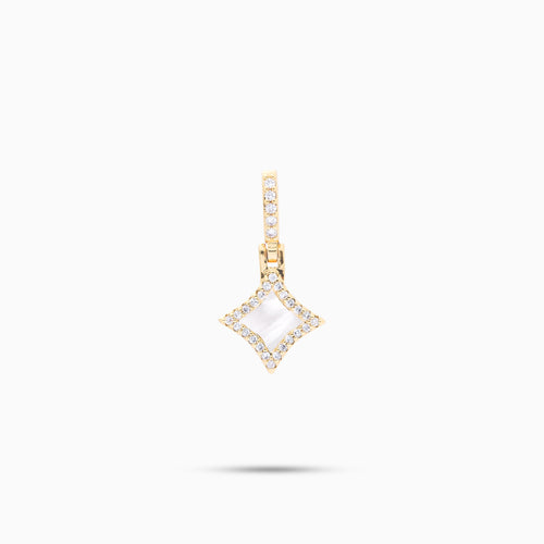 Star dorée - Motif Blanc