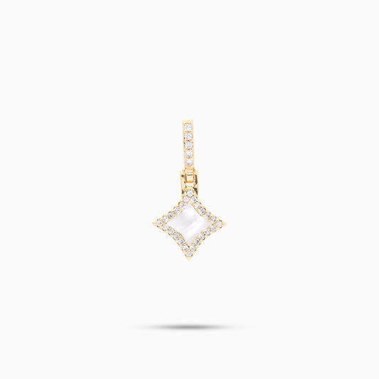 Star dorée - Motif Blanc