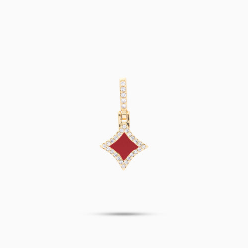 Star dorée - Motif Rouge