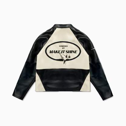 Leather Jacket Double Stars