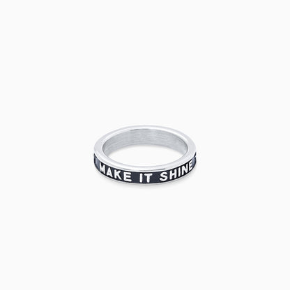 Make it shine ring argentée
