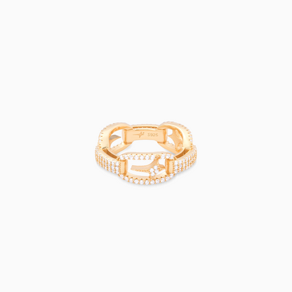 Iced H-ring signature dorée