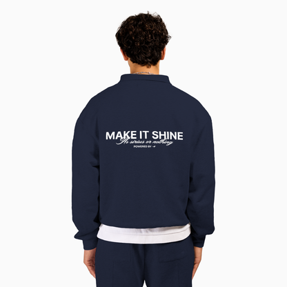 Polo sweater Signature - Bleu marine