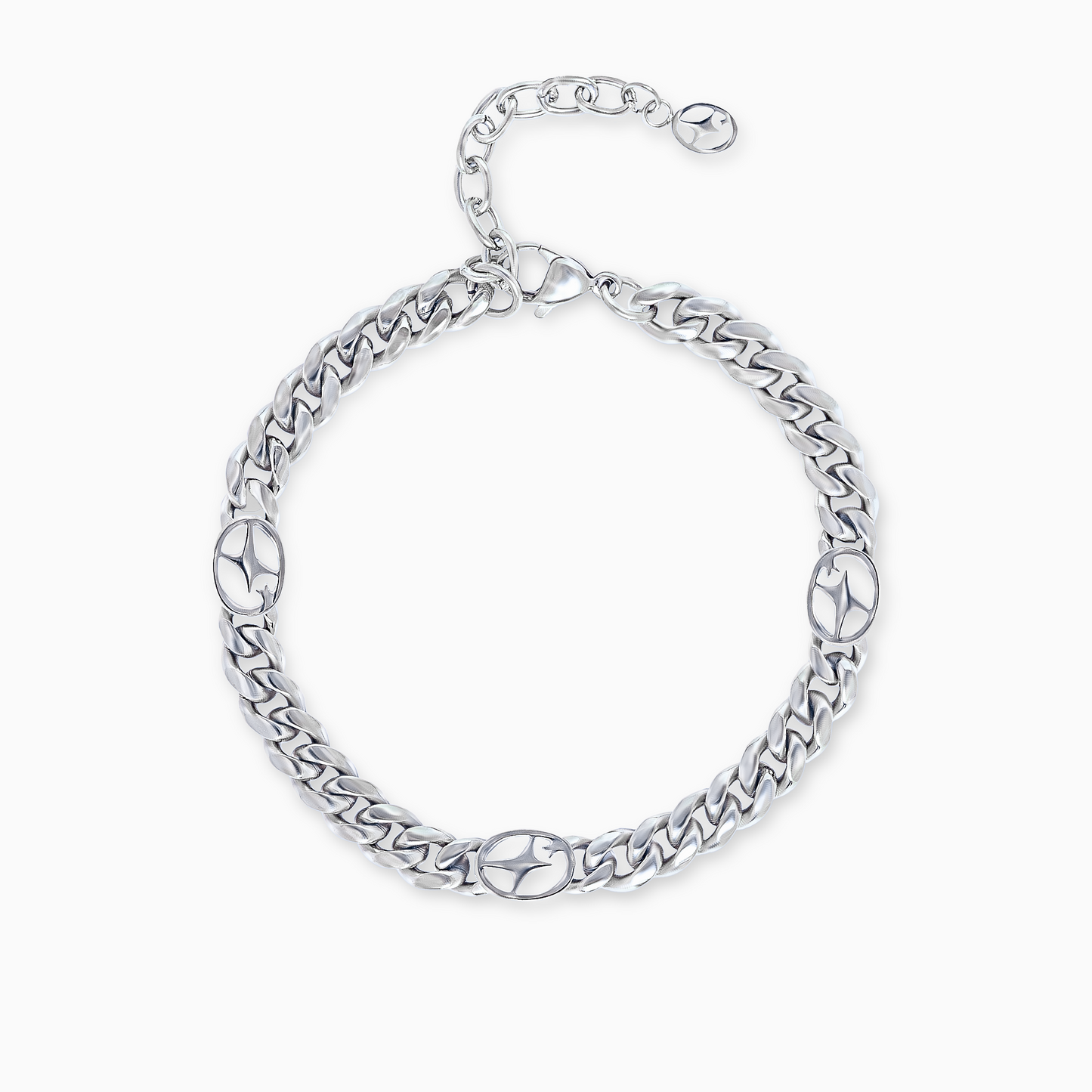 Bracelet Cuban link 6 mm Signature Argenté