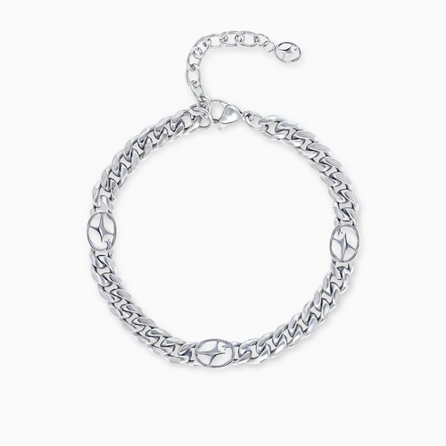 Bracelet Cuban link 6 mm Signature Argenté