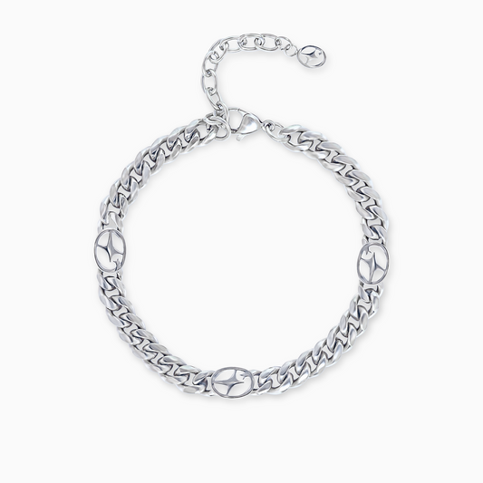 Bracelet Cuban link 6 mm Signature Argenté