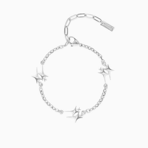 Bracelet Double Stars Argenté