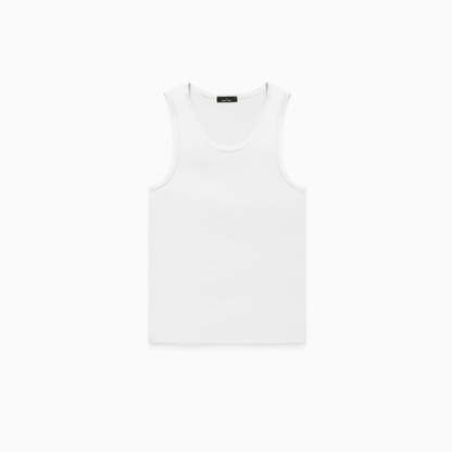 Rib Tank Signature - Blanc