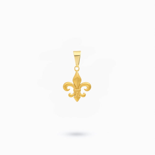 Fleur de lys dorée (sans pierres)