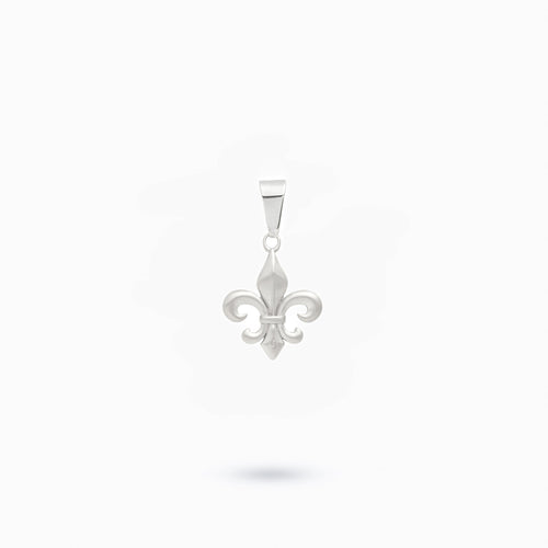 Fleur de lys argentée (sans pierres)