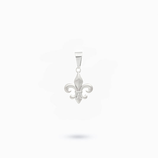 Fleur de lys argentée (sans pierres)