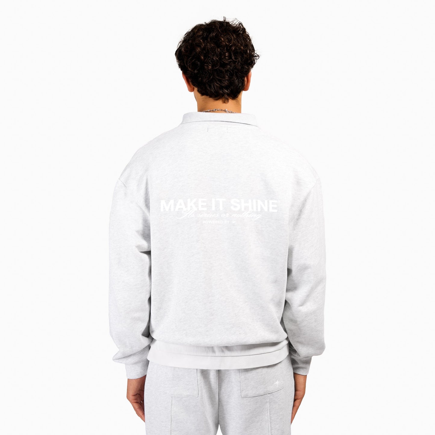 Polo sweater Signature - Gris
