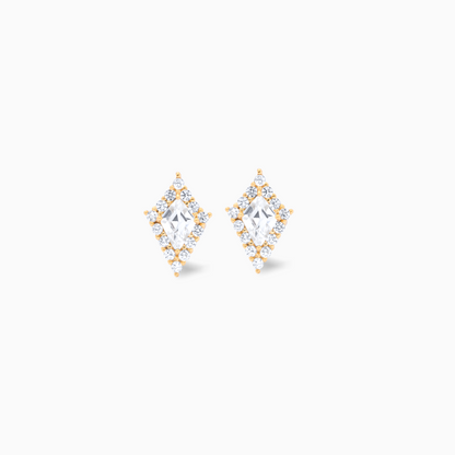 Halo earrings dorées