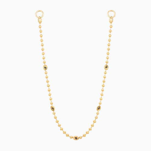 Wallet Chain Bead link Signature Dorée