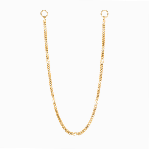 Wallet Chain Cuban link Signature 6 mm Dorée