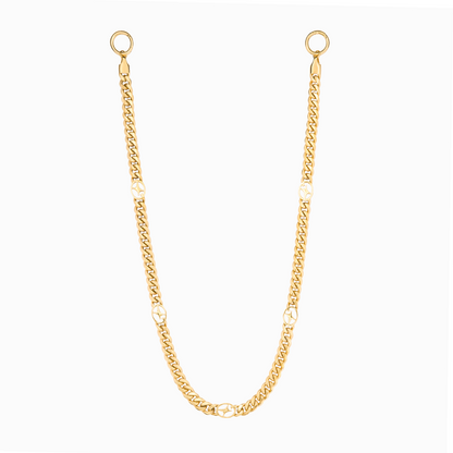Wallet Chain Cuban link Signature 8 mm Dorée