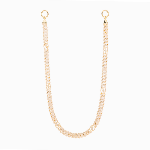 Wallet Chain Prong link Signature 10 mm Dorée
