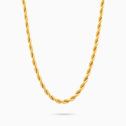 Chaîne Rope 4 mm dorée