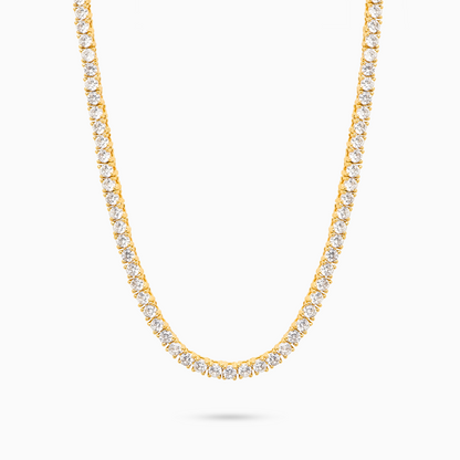 Chaîne Tennis 3 mm dorée